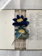 Load image into Gallery viewer, Vintage Millinery Flowers - Blue Velvet