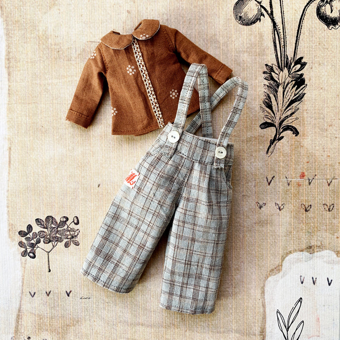 Annie Hall Set for Blythe - Brown Blouse