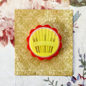 Vintage Needle holder with needles