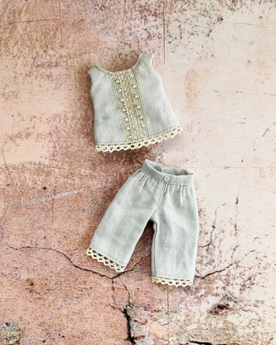 Bloomers and Liberty Bodice Set for Blythe Dolls - Natural