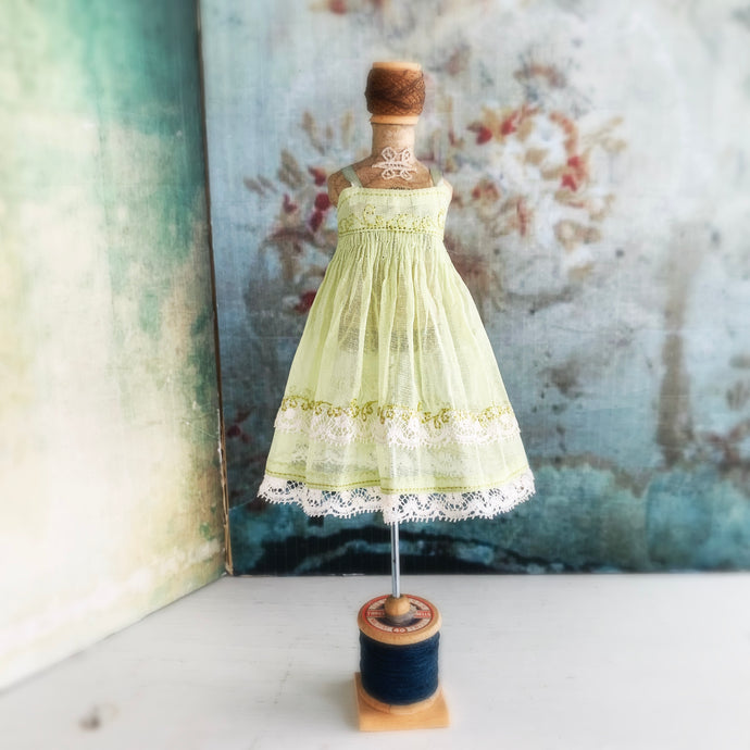 Organdie Petticoat Dress for Blythe - Green