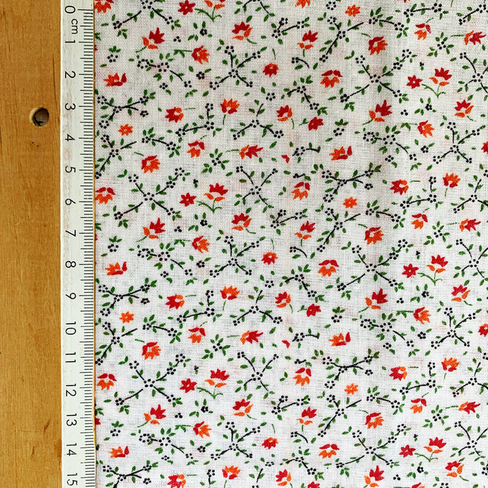 Vintage Floral Cotton Muslin
