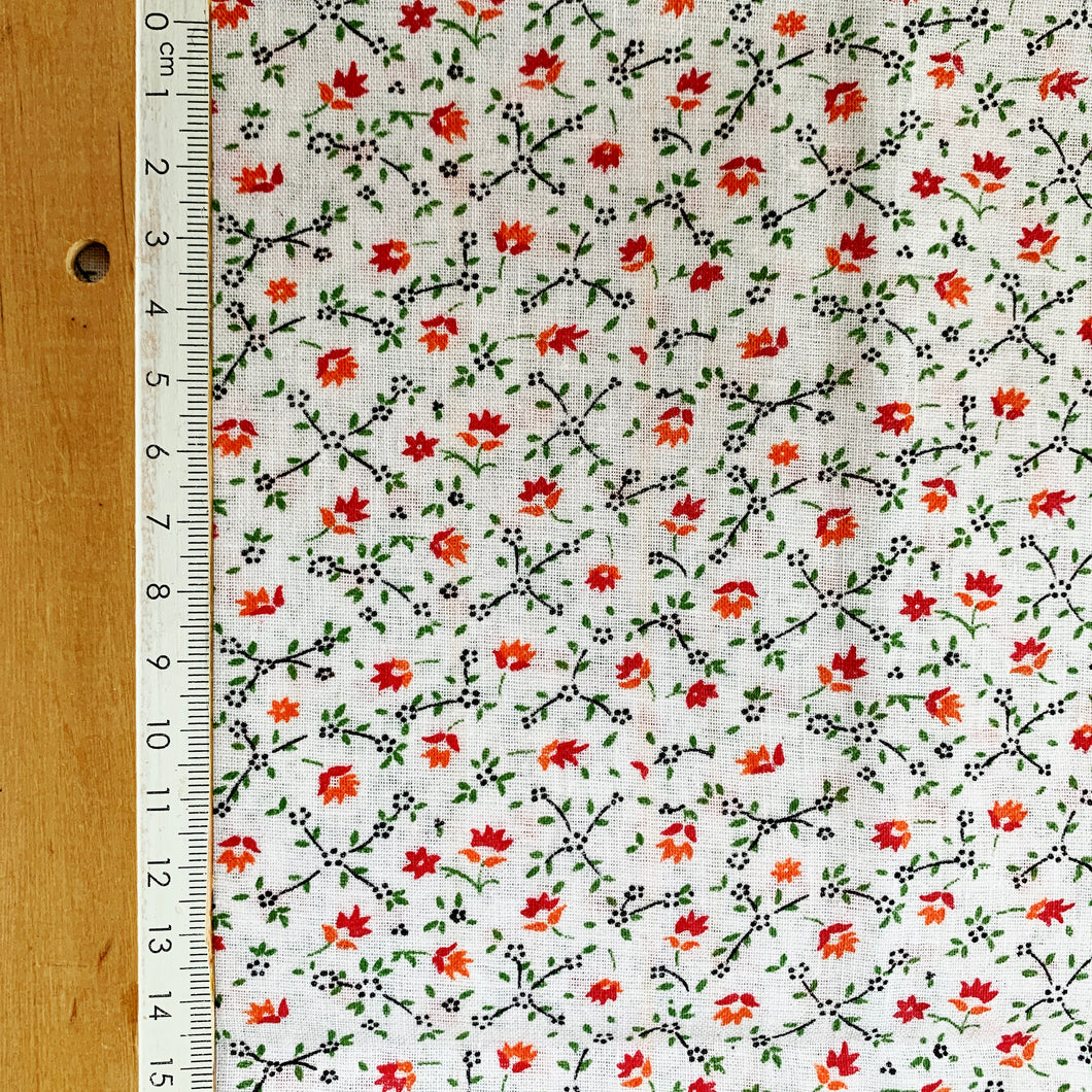 Vintage Floral Cotton Muslin