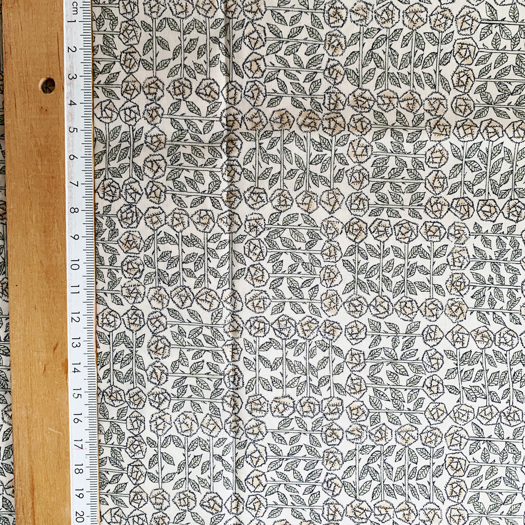 Liberty Tana lawn Cotton Grey Roses