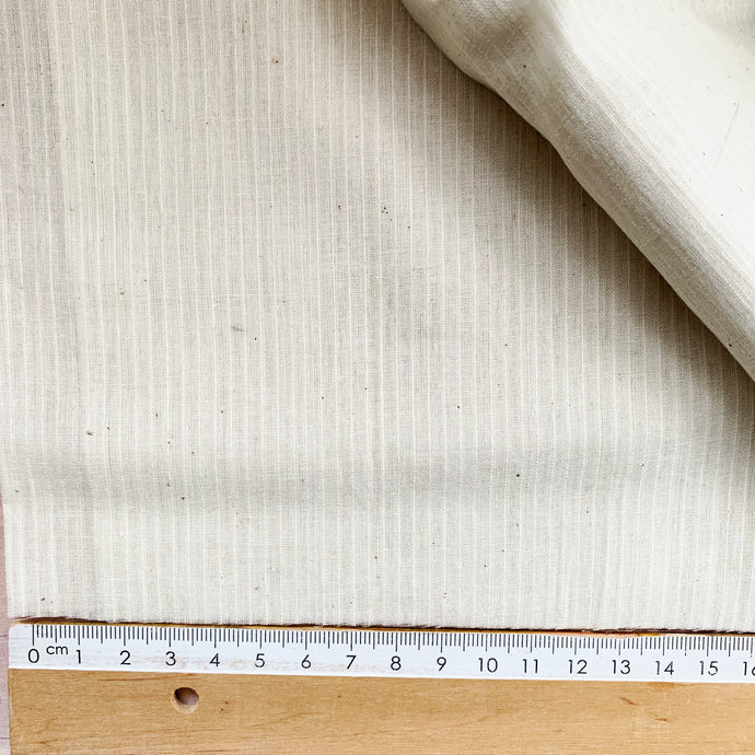Cream Stripe hand loom Cotton