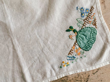 Load image into Gallery viewer, Crinoline Lady Vintage hanky / Pocket square