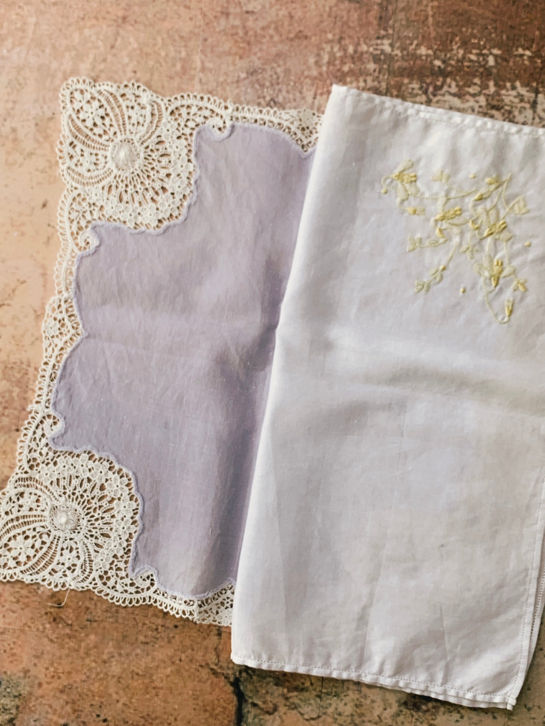 Vintage Hankies, extra fancy