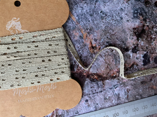 Load image into Gallery viewer, Card of Beautiful French dentelle lace  - pale green